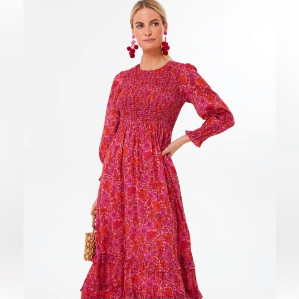 Pink City Prints Isabel Midi Dress